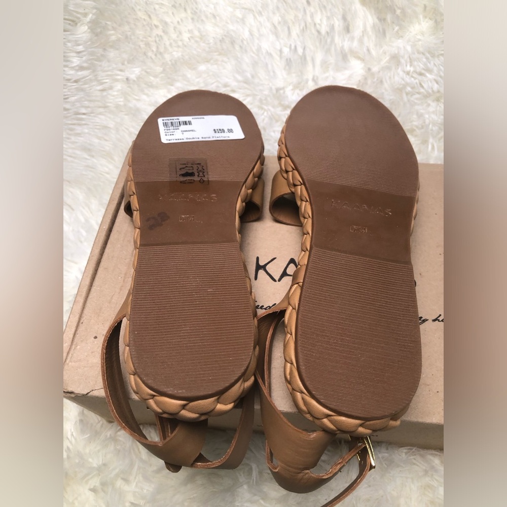 Kaanas Women Sandals Caramel NWT NWB SIZE 7 - Picture 7 of 14